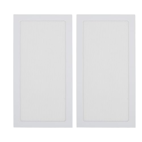 PC -Hülle Staubnetzfilter magnetisch PVC Superfine Loch Design Computer Fall Lüfterstaubfilter für Netzteil Lüfter Vent 2pcs 140x280mmmm (Weiß) von Pilipane