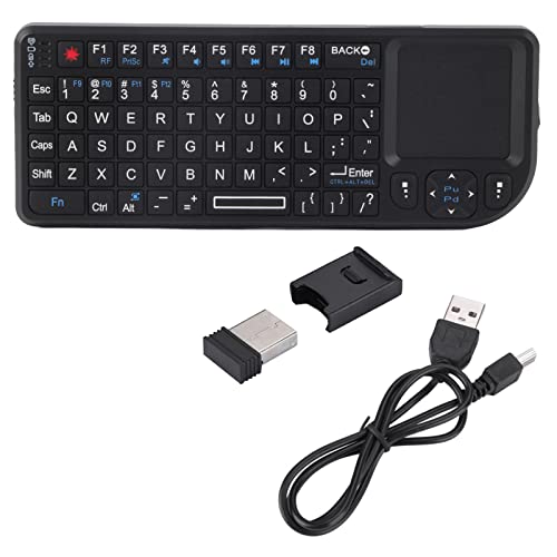 Pilipane 4 GHz Kabellose Touchpad-Tastatur,2, Kabellose Tastatur Mit Touchpad, Tragbare USB-Handheld-wiederaufladbare Ultradünne Tastatur, Hintergrundbeleuchtete Tastatur Für PS3/4 von Pilipane