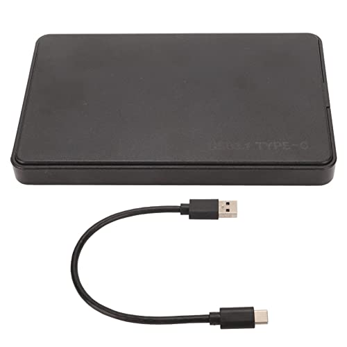 Pilipane 5-Zoll-USB3.1-Typ-C-Festplattengehäuse,2, Hochgeschwindigkeitsübertragung Mit 10 Gbit/s, Externes HDD-SSD-Gehäuse Mit LED-Anzeige, Langlebiges ABS-Material von Pilipane