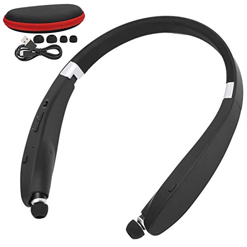 Pilipane Schwarz Faltbares Bluetooth-Headset,SX‑991 Wireless Stereo Bluetooth 5.0 Headset, Teleskop-Geräuschunterdrückung, Stereo-Kopfhörer, faltbar, universal, Sport-Kopfhörer für Zuhause von Pilipane