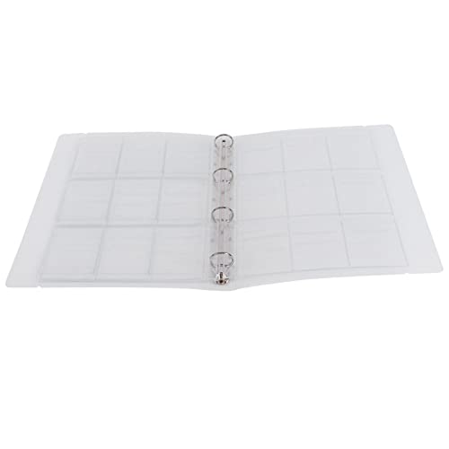 Transparentes Binder Foto Organizer Abzeichen Speicherbuch Perforated Ring Collection Ordner 6 Seiten (Fall + 9 Loch Innere Seite 6 Teile) von Pilipane