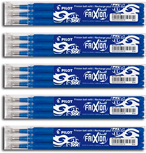 15er Sparpack Pilot Frixion Tintenroller-Ersatzminen radierbar (15er Set, blau) von Pilot Pen