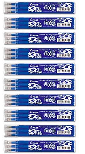 30er Maxi Sparpack Pilot FriXion Ball Tintenroller - 10 Ersatzminensets zu je 3 Stk. in blau von Pilot Pen