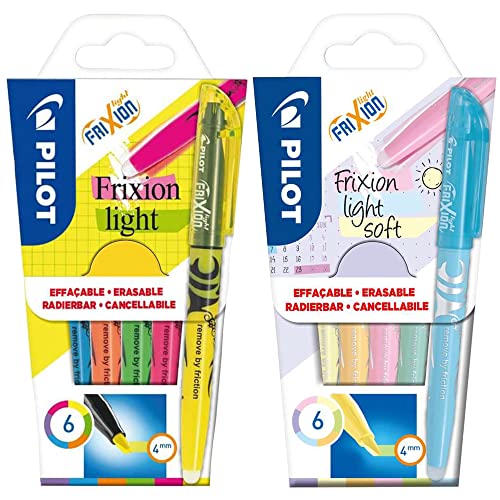 PILOT FriXion Light, radierbarer Textmarker (Pastell + Neon 12tlg. Set) von Pilot Pen
