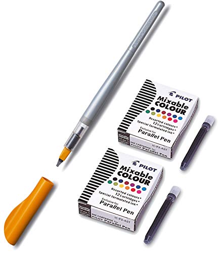 PILOT Kalligraphie-Füller Parallel Pen nachfüllbar (2,4 mm + Patronen) von Pilot Pen