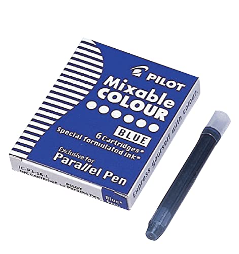 PILOT Tintenpatronen für Füllhalter Parallel Pen, blau 6 Patronen von Pilot Pen