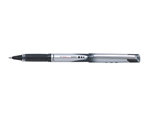 PILOT V-BALL GRIP Tintenroller mit flüssiger Tinte, 0,7 mm, schwarz von Pilot Pen
