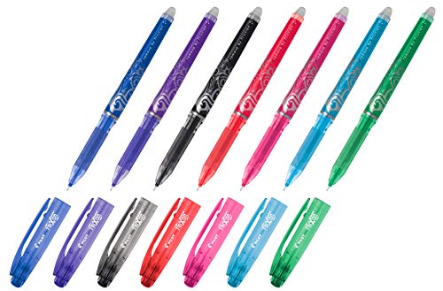 Pilot 2264B3 - Frixion Tintenroller Point Promotion 3 Stück schwarz, blau, rot + 1 Stift gratis (Farbe nicht wählbar) (7 fach sortiert) von Pilot Pen