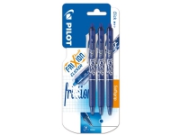 Pilot FriXion Ball Clicker - Tintenroller - non-permanent - blau - Geltinte - 0,7 mm - mittel - einziehbar - mit Radierer (3er Pack) von Pilot Pen