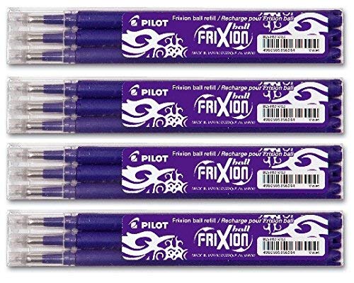 Pilot FriXion Ball Tintenroller 0,7 Ersatzminen Nachfüllminen (12er Set, Violett) von Pilot Pen