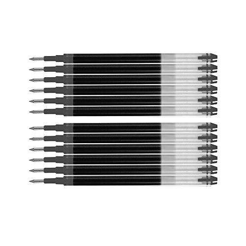 Pilot FriXion Ball Tintenroller 0,7 Ersatzminen Nachfüllminen | 4 Set á 3 Stk Schwarz von Pilot Pen