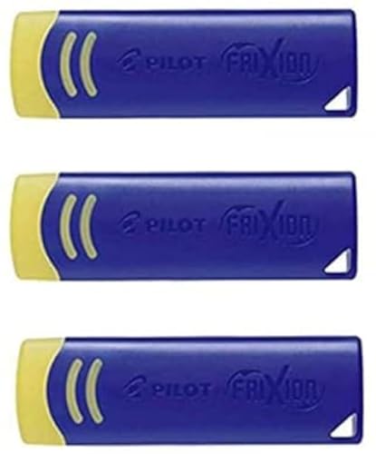 PILOT FriXion Radiergummi, Blau, 3 Stück von Pilot