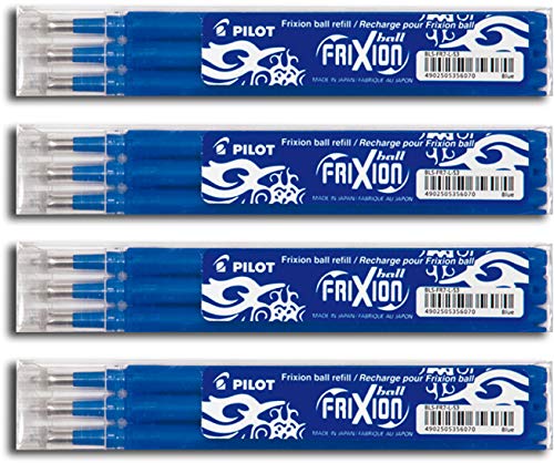 Pilot Frixion Ball Tintenroller - Ersatzminen blau (4er Pack) von Pilot Pen