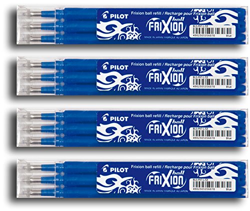 Pilot Frixion Tintenroller-Ersatzminen (12er Set, blau) von Pilot Pen