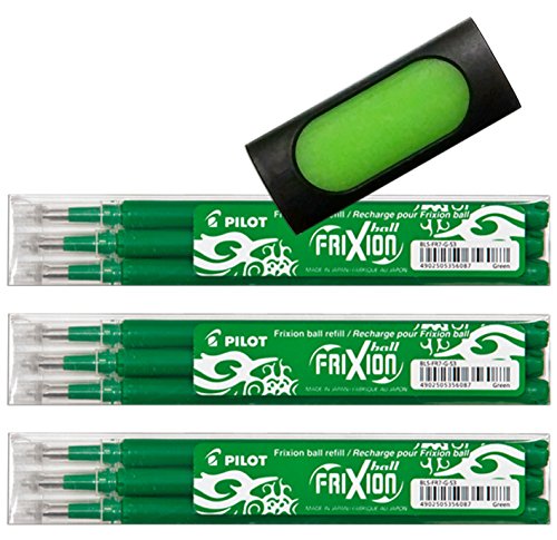Pilot Frixion Tintenroller-Ersatzminen (9er Bonus Set, grün) von Pilot Pen
