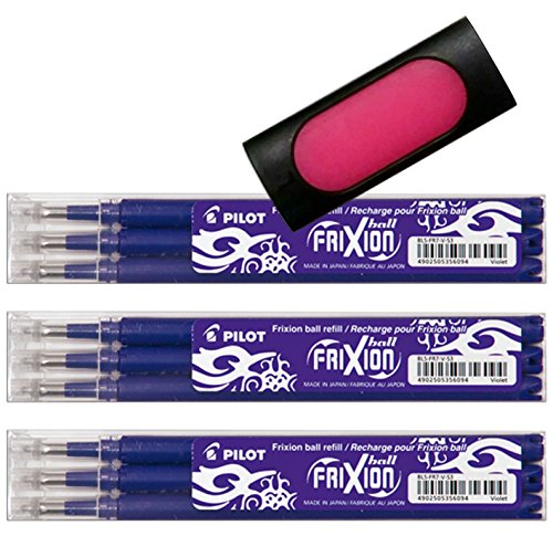 Pilot Frixion Tintenroller-Ersatzminen (9er Bonus Set, violett) von Pilot Pen