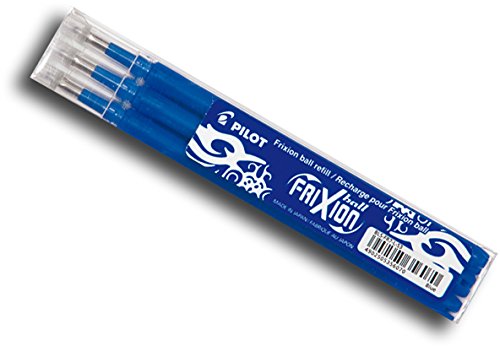 Pilot Frixion Tintenroller-Ersatzminen radierbar (3 Ersatzminen blau) von Pilot Pen