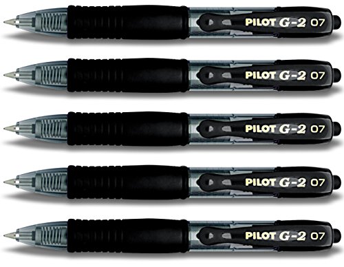 Pilot Gelschreiber G2-7 (Kurzer Stift 5er, Schwarz) von Pilot Pen