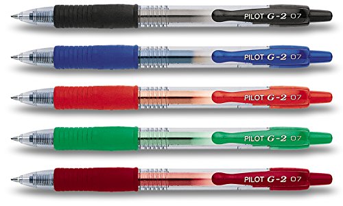 Pilot Gelschreiber G2-7 (Langer Stift 5 Farben) von Pilot Pen