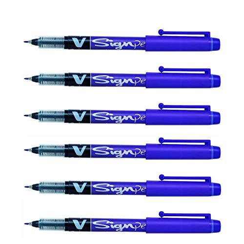 Pilot Set 6 Stifte Filz V Sign Pen pte Durchschnitt 0,6 mm violett von Pilot Pen