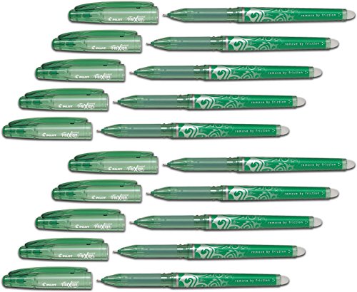 Pilot Tintenroller Frixion, radierbar (10 Stifte, grün) von Pilot Pen