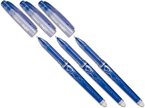 Pilot Tintenroller Frixion, radierbar (3 Stifte, blau) von Pilot Pen