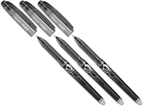 Pilot Tintenroller Frixion, radierbar (3 Stifte, schwarz) von Pilot Pen