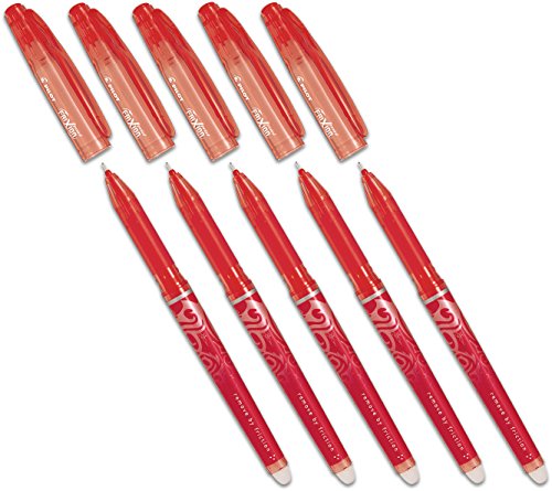 Pilot Tintenroller Frixion, radierbar (5 Stifte, rot) von Pilot Pen