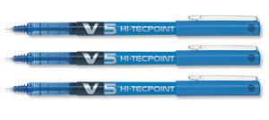 Pilot V5 Hi-Tecpoint Blau Tecpoint Tintenroller 0,5 Spitze 1 Pen] von Pilot Pen