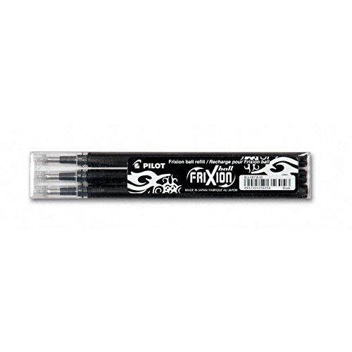 Tintenrollermine Frixion BLS-FR7, 0,4mm, schwarz, 3 x 3er Set von Pilot Pen