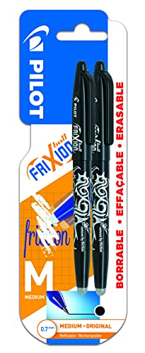 Pilot Spain Frixion Ball Kugelschreiber, radierbar, Schwarz, 2 Stück Pilot Spain Frixion Ball Kugelschreiber, radierbar, Schwarz, 2 Stück von Pilot Spain