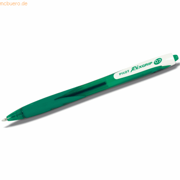10 x Pilot Kugelschreiber Rex Grip Begreen Druckmechanik F grün von Pilot