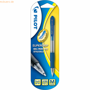12 x Pilot Kugelschreiber Super Grip M Schreibfarbe blau Blister 12 x Pilot Kugelschreiber Super Grip M Schreibfarbe blau Blister von Pilot