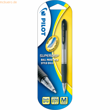 12 x Pilot Kugelschreiber Super Grip M Schreibfarbe schwarz Blister 12 x Pilot Kugelschreiber Super Grip M Schreibfarbe schwarz Blister von Pilot