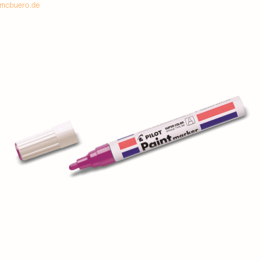 12 x Pilot Lackmaler Mittel 2mm Rundspitze pink von Pilot