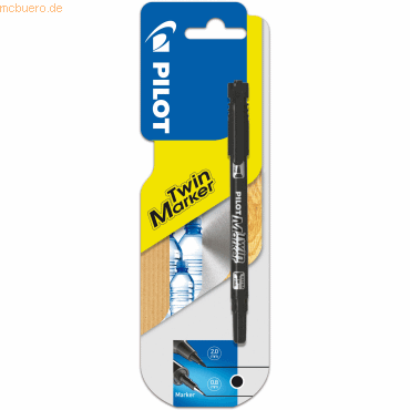 12 x Pilot Permanentmarker Twin-Marker fein Begreen 0,4+0,5 mm schwarz 12 x Pilot Permanentmarker Twin-Marker fein Begreen 0,4+0,5 mm schwarz von Pilot