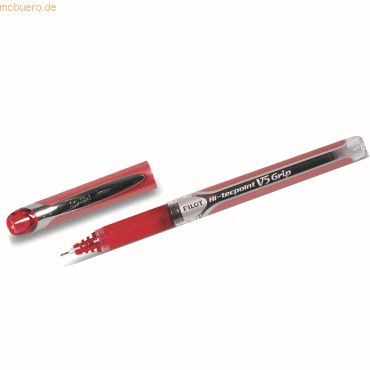 12 x Pilot Tintenroller Hi-Tecpoint Grip 0,3 rot von Pilot