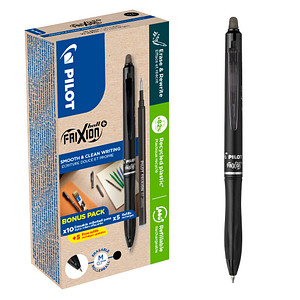 AKTION: PILOT FRIXION ball + Tintenroller 0,7 mm, Schreibfarbe: schwarz, 10 St. + GRATIS 5 Tintenrollerminen AKTION: PILOT FRIXION ball + Tintenroller 0,7 mm, Schreibfarbe: schwarz, 10 St. + GRATIS 5 Tintenrollerminen von Pilot