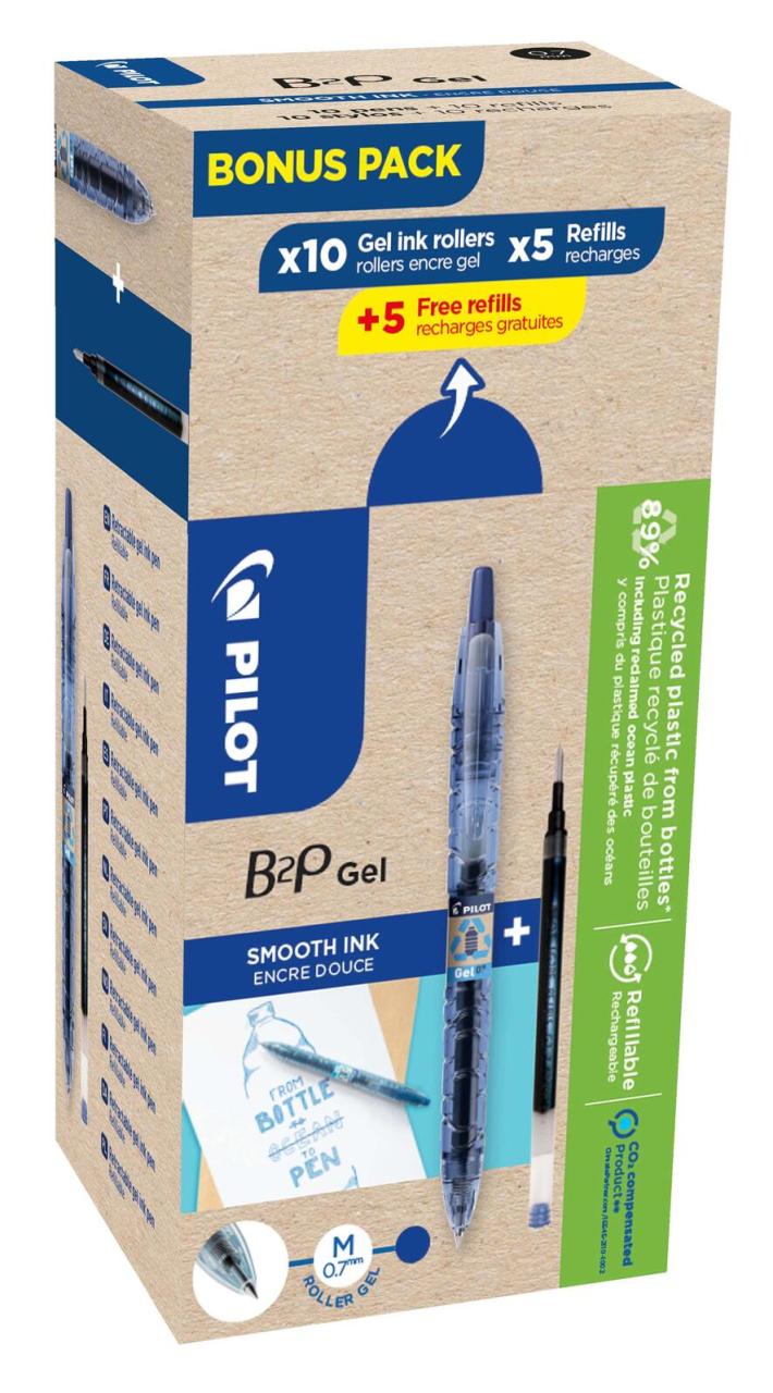 PILOT B2P „Bottle 2 Pen“ GEL Gelschreibermine 0.4 mm Schwarz PILOT B2P „Bottle 2 Pen“ GEL Gelschreibermine 0.4 mm Schwarz von Pilot