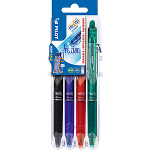 PILOT FRIXION ball CLICKER 2 Go Tintenroller-Set 0,4 mm, Schreibfarbe: farbsortiert, 4 St. PILOT FRIXION ball CLICKER 2 Go Tintenroller-Set 0,4 mm, Schreibfarbe: farbsortiert, 4 St. von Pilot