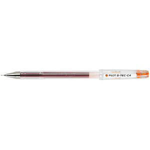 PILOT G-Tec C4 0.4 Gelschreiber transparent 0,4 mm, Schreibfarbe: orange, 1 St. von Pilot