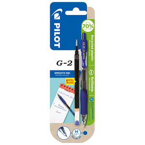 PILOT G2 Gelschreiber blau/transparent 0,4 mm, Schreibfarbe: blau, 1 Set von Pilot