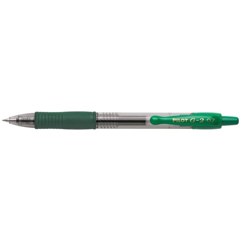 PILOT G2 Gelschreiber grün/transparent 0,4 mm - Schreibfarbe: grün von Pilot