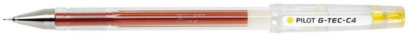 PILOT G-TEC-C Gelschreiber 0.4 mm, Schreibfarbe: Gelb von Pilot