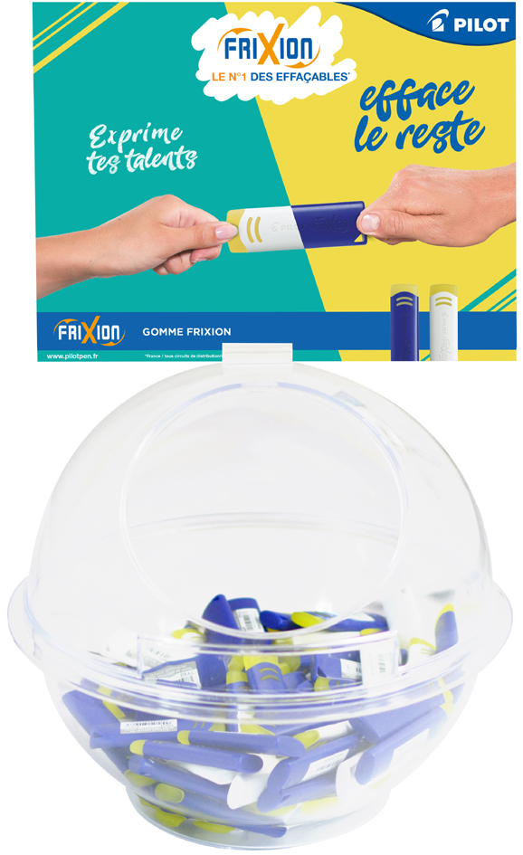 PILOT Kunststoff-Radierer FRIXION, 96er Display von Pilot
