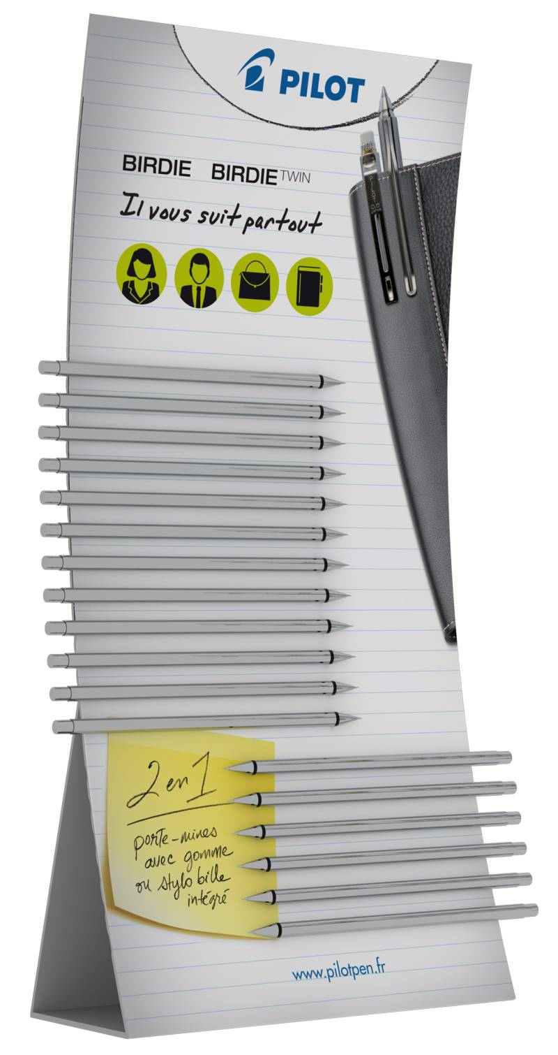PILOT Multifunktionsstift Birdie Twin, 18er Display von Pilot