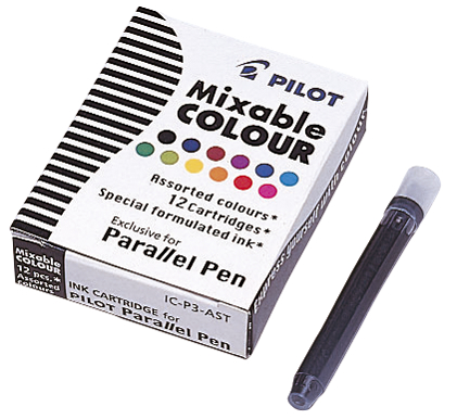 PILOT Tintenpatronen für Füllhalter Parallel Pen, blau von Pilot