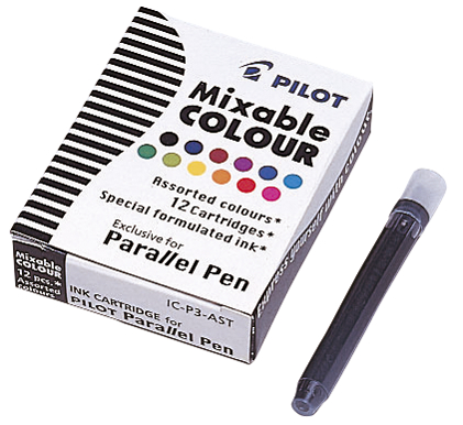 PILOT Tintenpatronen für Füllhalter Parallel Pen, schwarz von Pilot