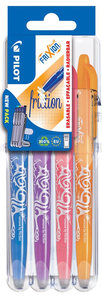 PILOT Tintenroller FRIXION BALL 07 Set2Go, 4er Etui von Pilot