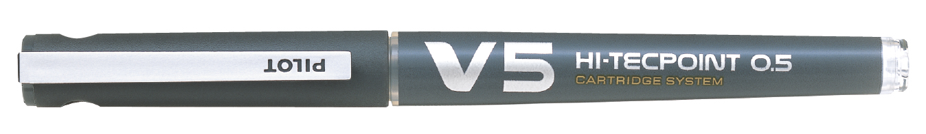PILOT Tintenroller V5 Hi-Tecpoint, nachfüllbar, schwarz von Pilot